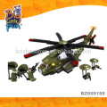 Modern educational military fighter jet toys play set building block toys for children DIY game